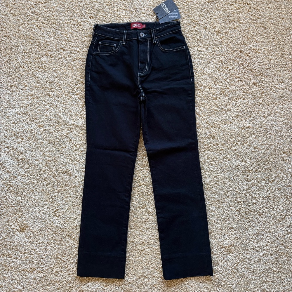 Johnny Was Sancere‎ Straight Leg Jean True Black Wash Size 26